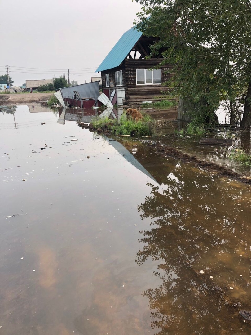 Наводнение река ия Тулун Иркутская